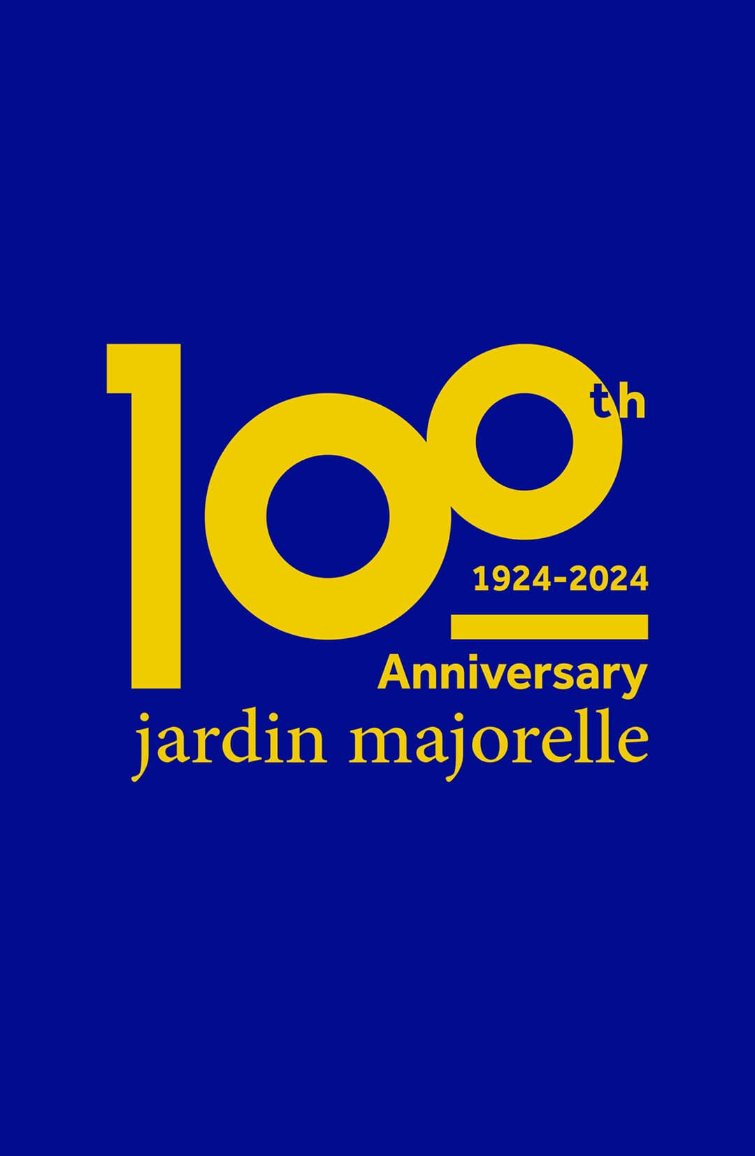 100th Anniversary jardin majorelle 1924-2024