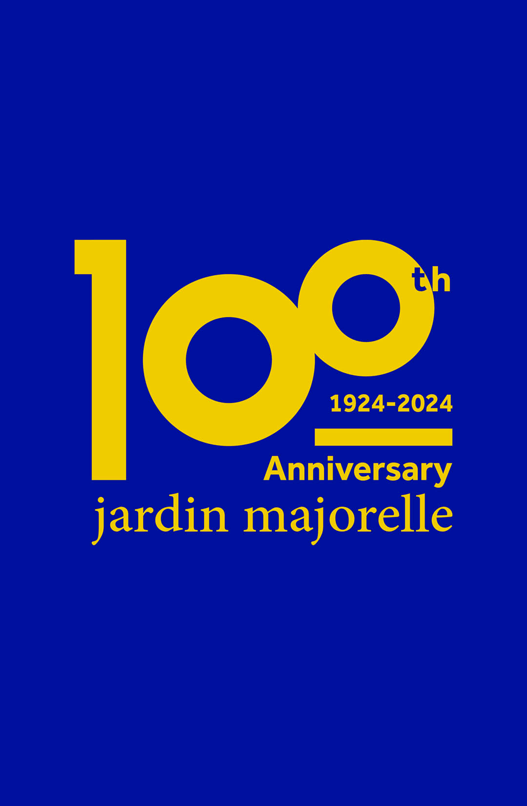 100th Anniversary jardin majorelle 1924-2024